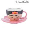 Taza+plato flor Frida