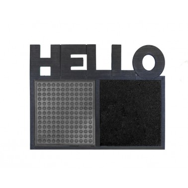 Disinfectant Hello mat door grey