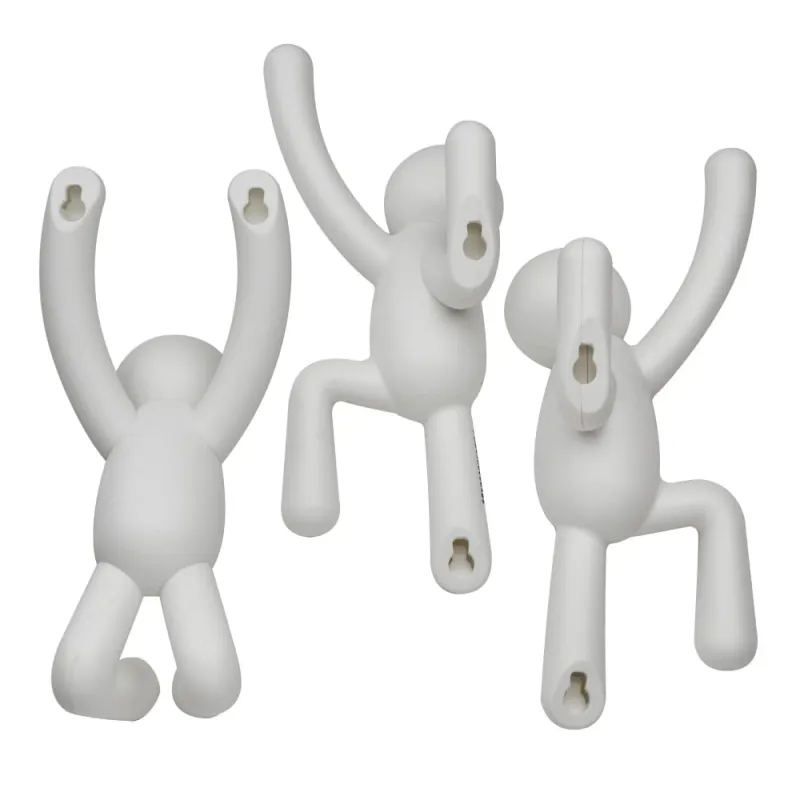 Set 3 perchas Buddy Blanco | Happyideas