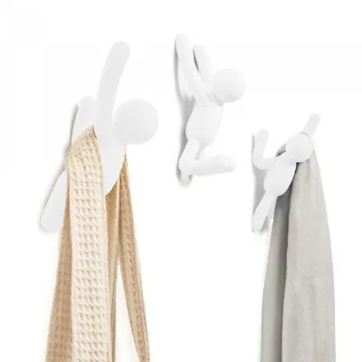 Set 3 perchas Buddy Blanco | Happyideas