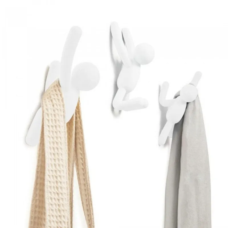 Set 3 perchas Buddy Blanco | Happyideas