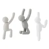 Set 3 perchas Buddy Gris y Blanco | Happyideas