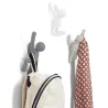 Set 3 perchas Buddy Gris y Blanco | Happyideas