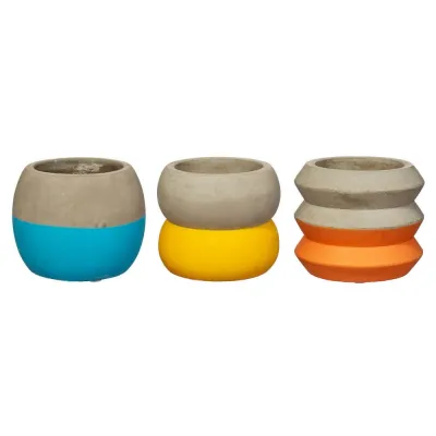 Small Coloured Cement Planter | Happyideas