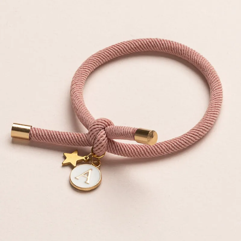 Letter Bracelet Dusty Pink | Happyideas
