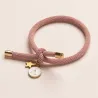 Pulsera de letras rosa con inicial | Happyideas