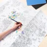 Póster XXL Atlas para colorear | Happyideas