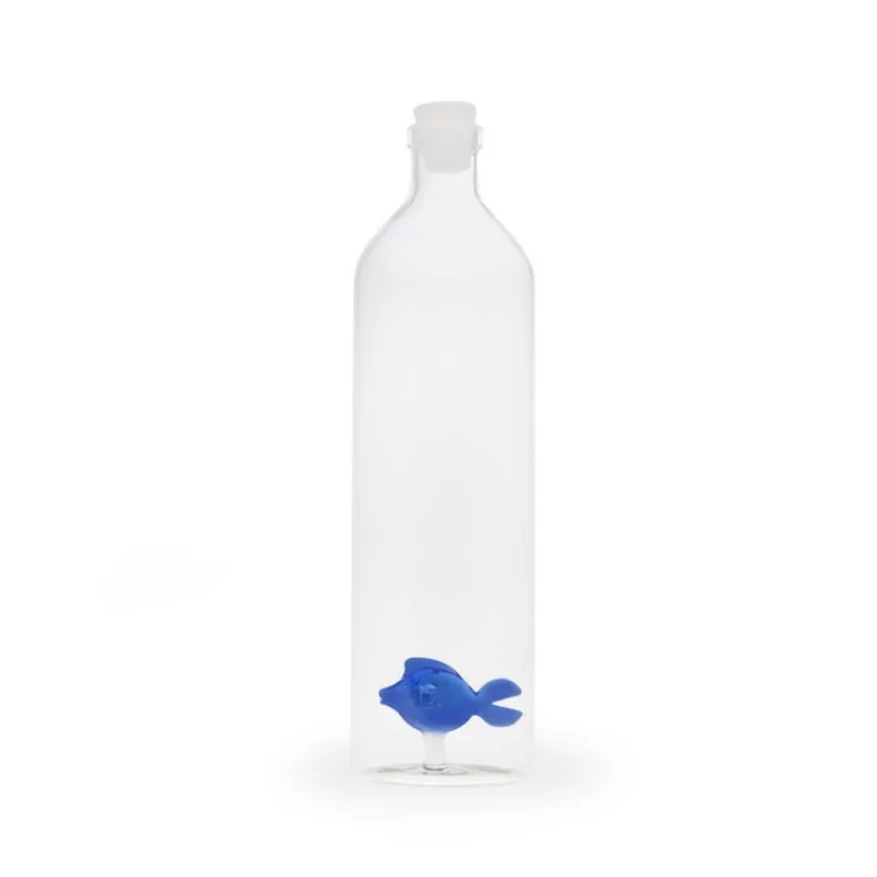 Botella de cristal Pez Azul 1,2 L | Happyideas