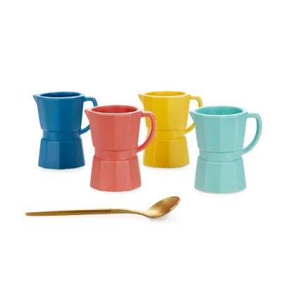 Set Tazas Espresso Cafetera | Happyideas