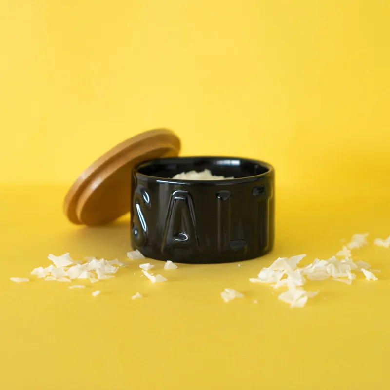 Salt flake salt pot black salt | HAPPYIDEAS