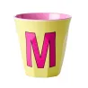 Vaso de melamina con letra M | Happyideas