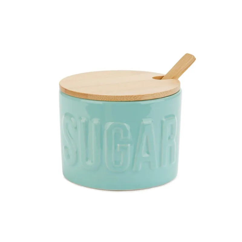 Azucarero Sugar con Cuchara Negro, vista 4