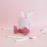 Portalápices Mr. Sitty rosa divertido | Happyideas