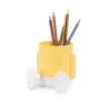 Portalápices Mr. Sitty amarillo divertido | Happyideas