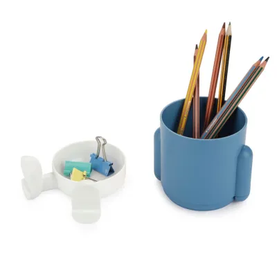 Portalápices Mr. Sitty azul divertido | Happyideas