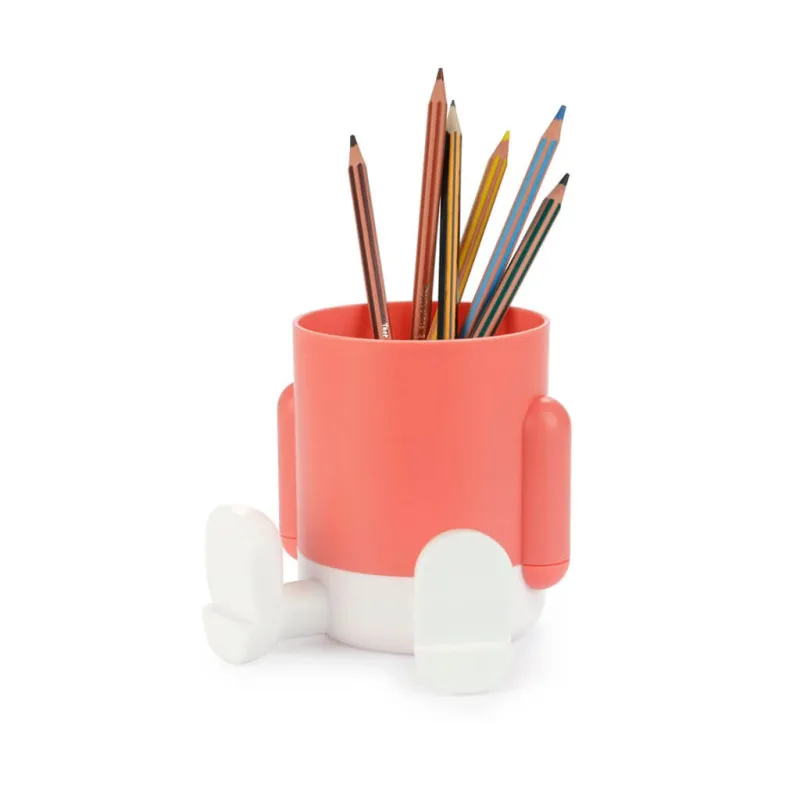 Portalápices Mr. Sitty rojo divertido | Happyideas