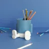 Portalápices Mr. Sitty azul divertido | Happyideas