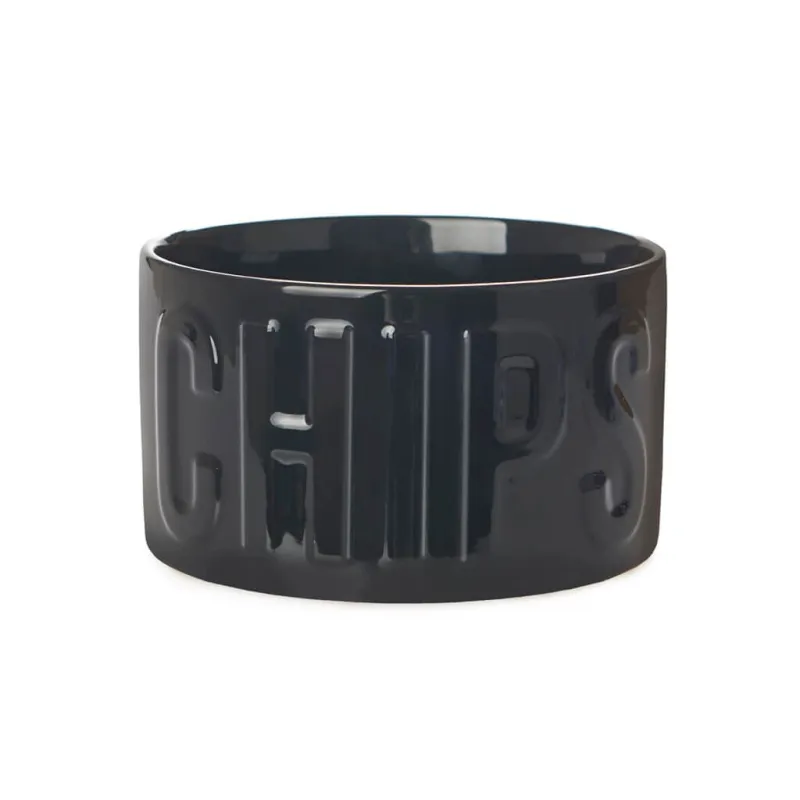 Cuenco aperitivo Chips Negro | Happyideas