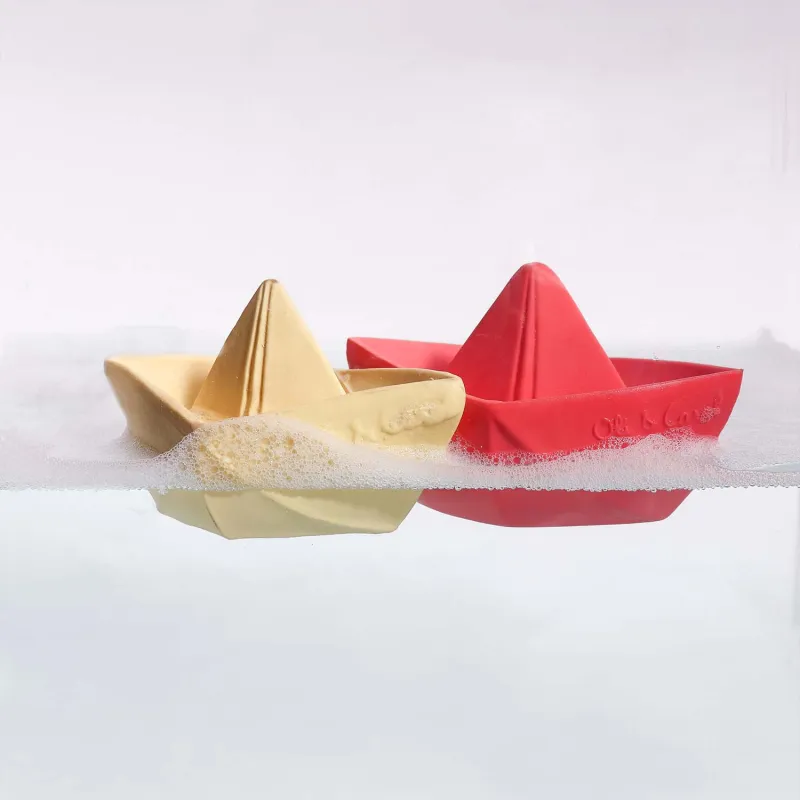 Barco origami de baño vainilla