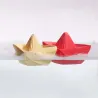 Barco origami de baño vainilla