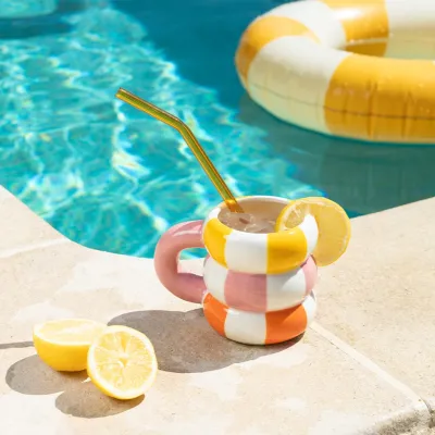 Pink Float Mug, view 2