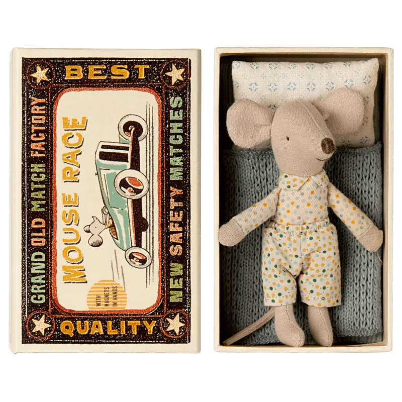 Little brother Mouse in matchbox - Happyideas.com