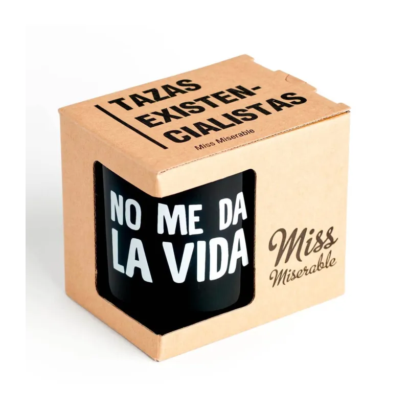 Taza No me da la vida: taza divertida | Happyideas