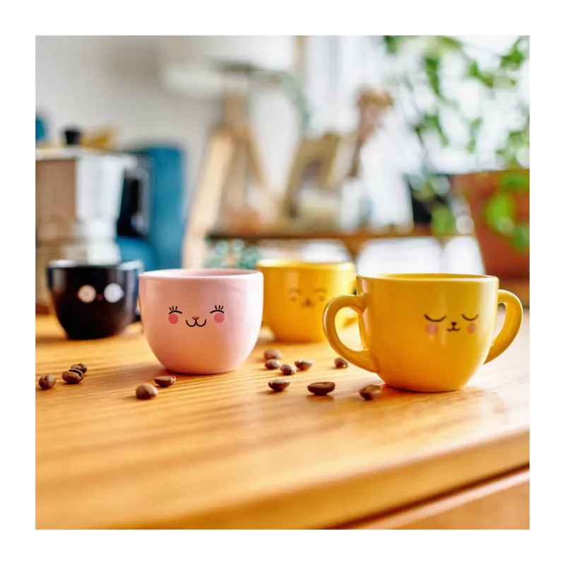 Juego de 4 tazas de café cute animales | Happyideas