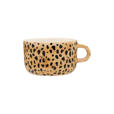Taza Cappuccino Leopardo | Happyideas
