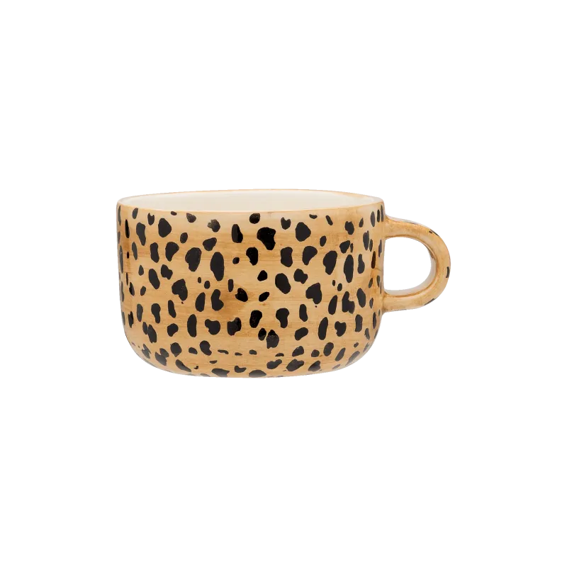 Leopard Cappuccino Mug-Happyideas.com