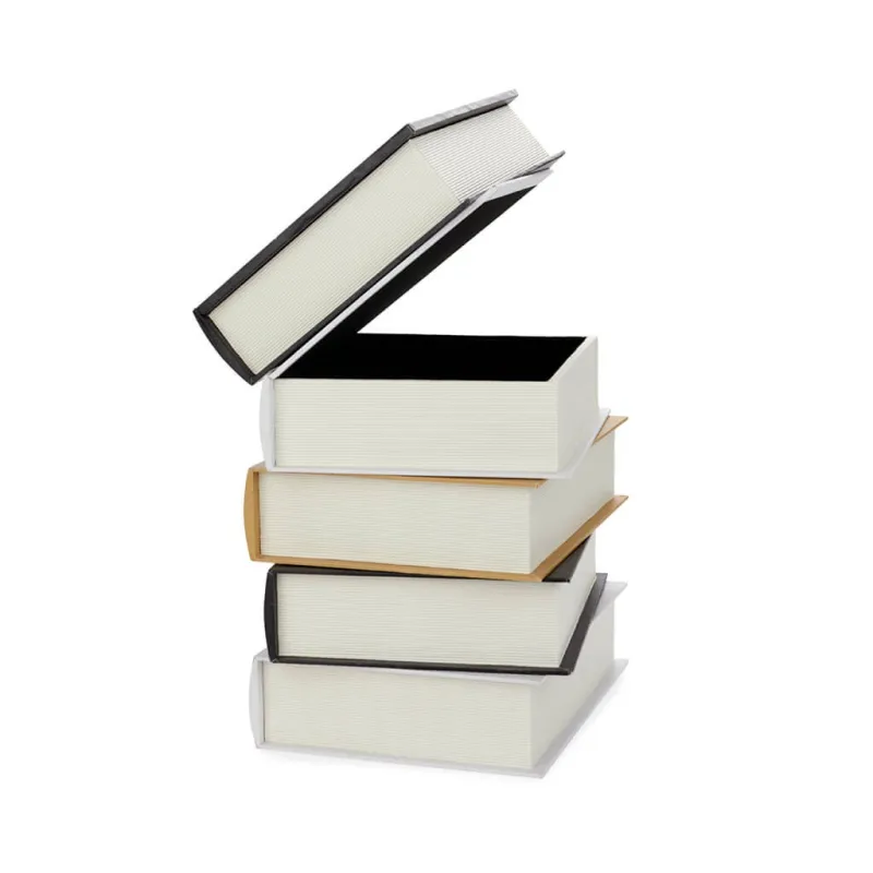 Mesa auxiliar Metropolitan de madera, libros | Happyideas