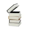 Mesa auxiliar Metropolitan de madera, libros | Happyideas