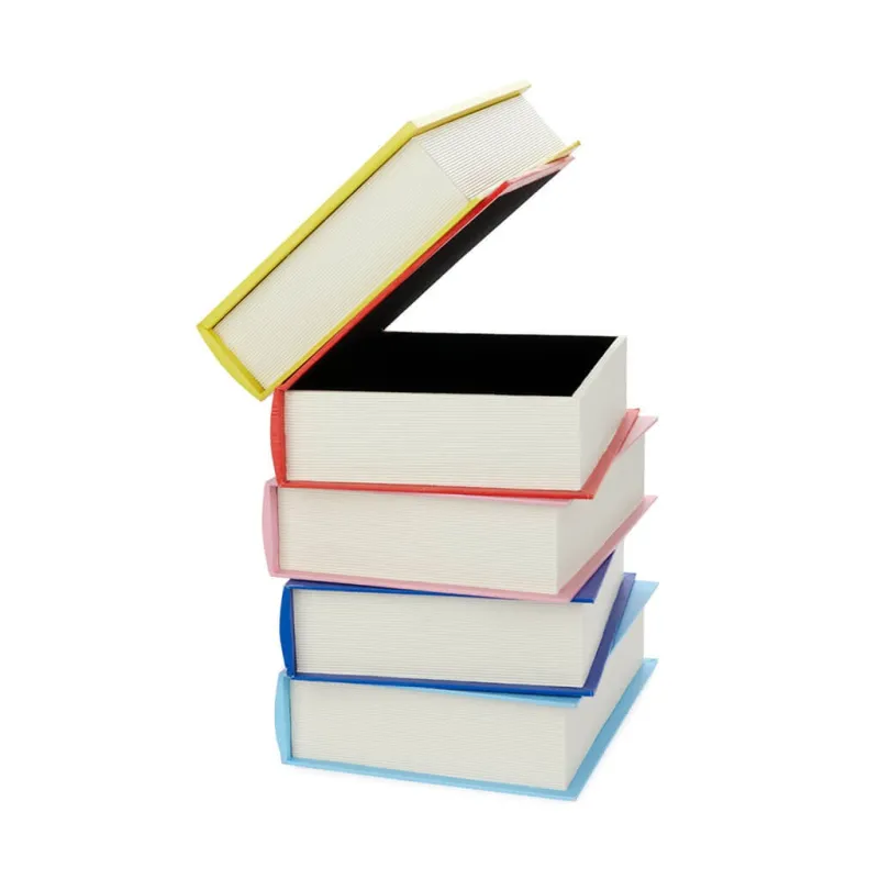 Mesa auxiliar Paradise de madera con libros | Happyideas