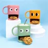 Taza para galletas amarilla con hueco | Happyideas