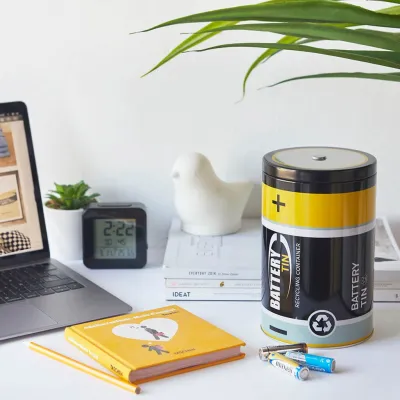 Contenedor pilas gastadas | Happyideas