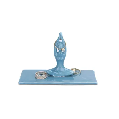 Porta anillos Yoga azul | Happyideas