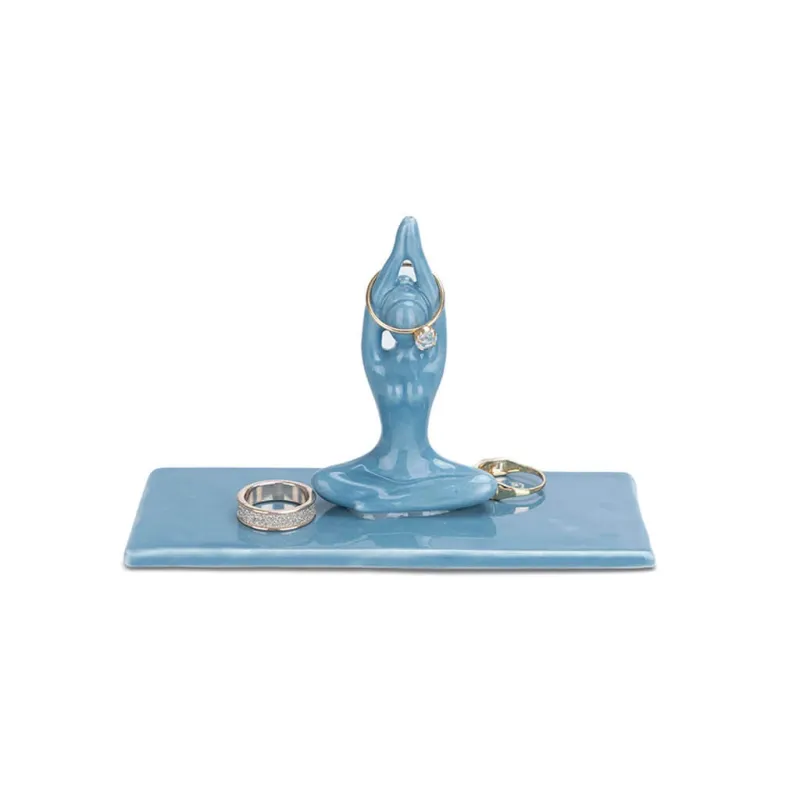 Porta anillos Yoga azul | Happyideas