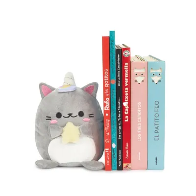 Sujetalibros Kawaii Gato Gris | Happyideas
