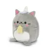 Grey Kawaii Cat Bookends | Happyideas