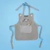 Grey Kitty Apron 50 cm - Happyideas.com