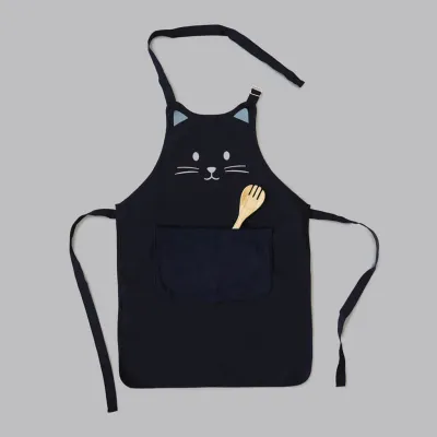 Delantal Kitty Negro 80 cm | Happyideas