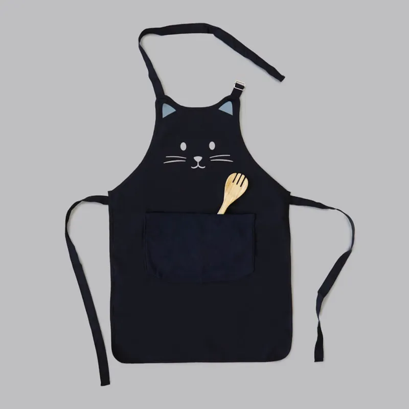 Delantal Kitty Negro 80 cm | Happyideas
