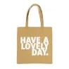 Lovely day tote bag Camel - Happyideas.com
