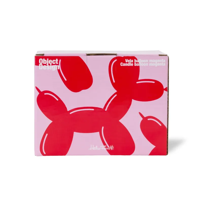Balloon Dog Candle Magenta - Happyideas.com
