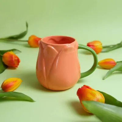 Taza Tulipán Naranja: taza bonita para regalar | Happyideas
