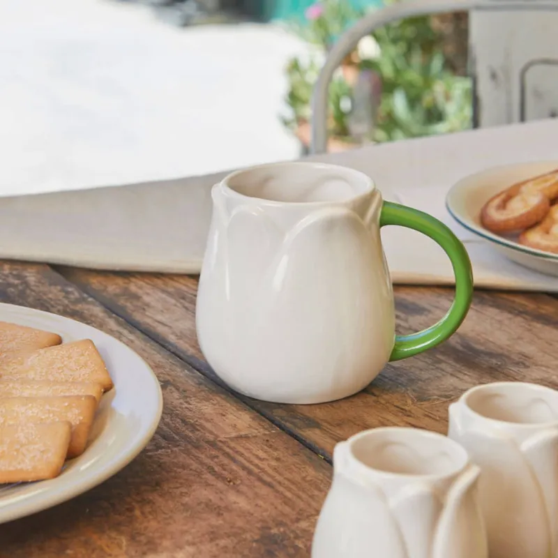 Taza Tulipán Blanca: taza bonita para regalar | Happyideas