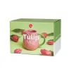 Caja de regalo de la taza Tulipán rosa con diseño de tulipanes - presentación ideal como regalo original Happyideas