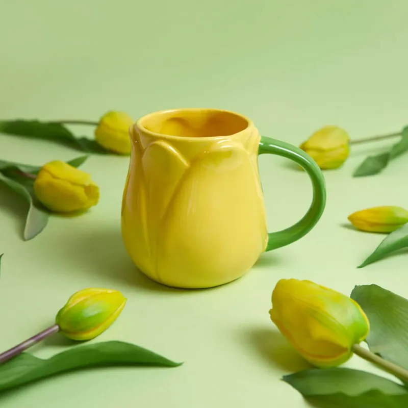 Mug Tulip Yellow | Happyideas