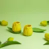 Yellow Tulip Coffee Mug Set, ceramic | Happyideas
