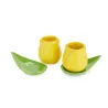 Set de tazas de café Tulipán amarillo | Happyideas